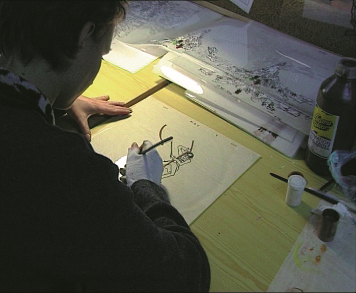 Animator drawing layout for EDEN
