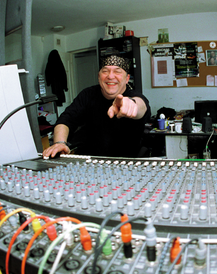 Michał Urbaniak during sound work for EDEN